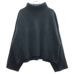 TOTEME トーテム WOOL RIB KNIT ウールリブニットセーター 231-5141-750 ブラック M