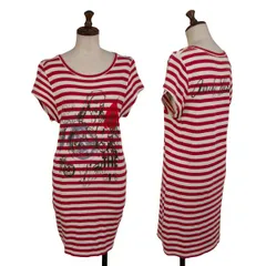 アンディウォーホルバイヒステリックグラマーAndy Warhol BY HYSTERIC GLAMOUR THE BIG プリントボーダーロングTシャツ 赤オフホワイト他F