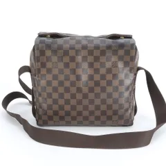 美品 ルイヴィトン ダミエ ナヴィグリオ N45255 レザー ショルダーバッグ 斜め掛け メッセンジャー 本革 A4 メンズ REM DP17-6【中古】
