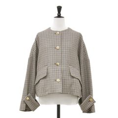 美品 ANAYI リバーチェックケープコートサイズ38 - メルカリ