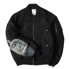【美品】visvim ビズビム ジャケット ブラック 黒 サイズ:3 | F.I.L限定 袖デニムカスタム MA-1 フライトジャケット (THORSON JKT COLLAGE) | アウター ブルゾン ジャンパー 上着【メンズ】【中古】のサムネイル