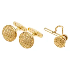 サンローラン カフスボタン タイタック タイピン セット ゴールド メッキ メンズ SAINT LAURENT【1-0258379】