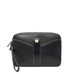 ダンヒル セカンドバッグ クラッチバッグ ブラック レザー メンズ Dunhill【1-0258483】