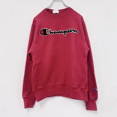 古着 used　Champion　チャンピオン　スウェット/トレーナー　リバースウィーブ　デカロゴ　赤　レッド　Sサイズ【値引き交渉OK！】