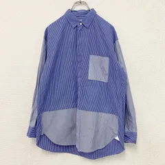 古着 used　UNIQLO＋J　ユニクロプラスジェイ　スーピマコットンオーバーサイズシャツ　長袖シャツ　青　ブルー　Sサイズ【値引き交渉OK！】