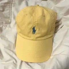ポロ ラルフローレン コットン チノ ボールキャップ ライトイエロー ポニーロゴ