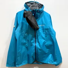 モンベル ストームクルーザージャケット 女性用 水色 ライトブルー S ゴアテックス 収納袋 スタッフバッグ付【送料込み】