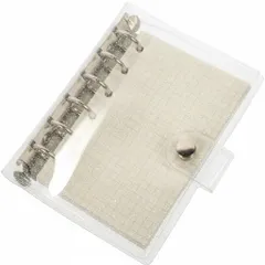 moire imports A7 クリアバインダー 透明 ラメ【リフィル×45枚】手帳 透明バインダー ノート メモ帳 (クリアラメ) [クリアラメ]