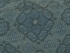 平和屋着物■本場大島紬　7マルキ　幾何学文　正絹　逸品　DABD4098qa