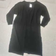 未使用　タグ付き　GORGE　ゴージ　ロング　カーディガン　ブラック　Fサイズ