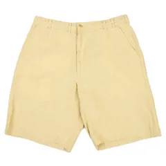 パパスPapas リネンショートパンツ ベージュL