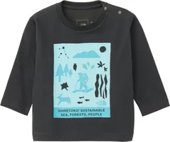ザ・ノース・フェイス THE NORTH FACE アウトドア ベビー ロングスリーブシレトコトコティー Baby L/S Shiretoko toko Tee 長袖 Tシャツ トップス 子供 赤ちゃん 保育園 おでかけ  NTB82 AG アスファルトグレー