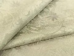 平和屋着物▽上質な小紋　単衣　草花文　暈し染め　金彩　正絹　逸品　AABG3819jh