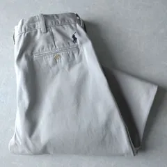 ■古着 Polo by Ralph Lauren ポロバイラルフローレン PRESTON PANT ポロチノ ツイルパンツ 実寸W34L30【L5674】
