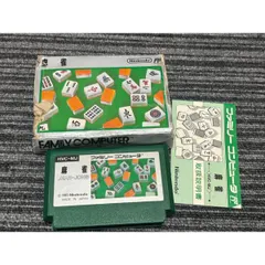 ファミコン カセット ソフト 麻雀 MAH-JONG FC 箱説明書付き 箱難あり 内箱無