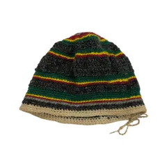 クラッシャーハット クロシェハット タム帽  ニット帽 ニットキャップ ラスタカラー 【送料込み】