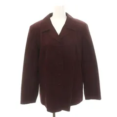 レリアン Leilian フェイクスエード ジャケット シングル 総裏地 11 ボルドー /HK ■OS