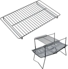 ワイヤー網 キャンプグリル 洗いやすい バーベキューグリル ステンレス ロストル 五徳 (網単品(標準)) 焼き網 焚き火台専用 Camp Tokyo