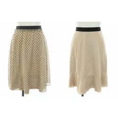 ローズティアラ Rose Tiara スカート リバーシブル ドット柄 ミニ S ベージュ /TK ■BM