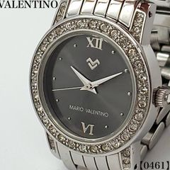 稼動品✨ VALENTINO DOMANI ダイヤ メンズ腕時計 プラチナ天然石