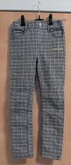 ジェニィラブ　130センチ　ブラックチェック　ストレッチパンツ　スキニー　ウエストゴム　ポケットあり