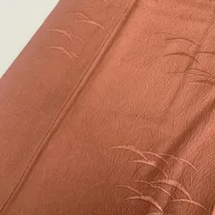 付下げ 無地付下げ 刺繍 紋無し 膨れの地紋 正絹 着物 MK-4581