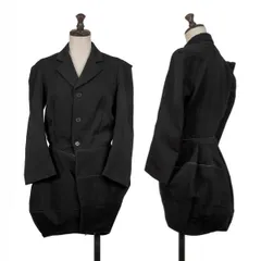 ジュンヤワタナベ コムデギャルソンJUNYA WATANABE COMME des GARCONS ジップパイピングデザインロングジャケット 黒Sのサムネイル