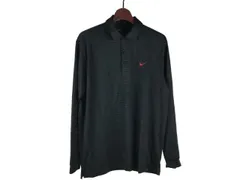 【中古ゴルフウェア】ナイキ 長袖ポロシャツ L