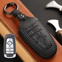 5 ボタン スマートカーリモートキー 合金リング FOB ケースカバーホルダー フォード・マスタング エクスプローラー エッジ フュージョ 