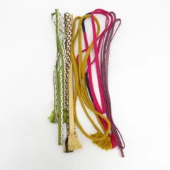 帯締め 5本セット カジュアル 夏用 平組 正絹 和装小物 着物用 まとめ売り 帯〆 多色 カラフル