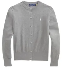 ポロ ラルフローレン ピマコットン グレー カーディガン