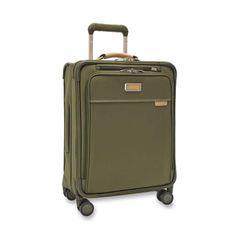 Briggs & Riley Men's Bag Suitcase Briggs & Riley NEW Briggs Riley Baseline Global CarryOn Spinner Olive