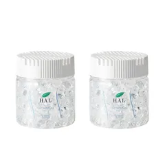 エアソフィア 消臭ビーズ 本体140g 2個 無香料 ハル・インダストリ ビーズタイプ ニオイ 置き型消臭剤 ペット臭 トイレ 下駄箱 車内 植物性消臭成分 脱臭 コンパクト