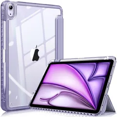 ケース 2022/2020 ケース 10.9 5/4 インチ Air 透明バックカバー Air Apple / Pencil / 収納可能 第6世代) ワイヤレス充電対応 (2024 三つ折スタンド M2 スリープ機能 第7世代) 軽量 (2025 薄型 M3