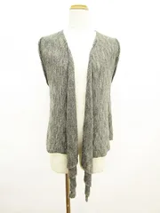 ジャーナルスタンダード JOURNAL STANDARD カーディガン ニット ノースリーブ リネン ウール グレー cys