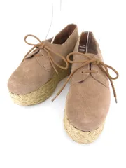 ローズバッド ROSE BUD ジェフリーキャンベル Jeffrey Campbell シューズ レースアップ 厚底 36 ベージュ /hk1208
