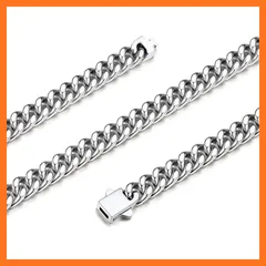 【新品】 [Bestyle] ネックレス チェーン メンズ ステンレス 金属アレルギー対応 喜平 ネックレス 幅7mm 長さ45cn~55cmアクセサリー 1