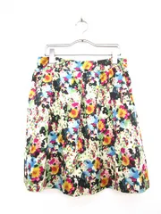 スピック&スパン Spick&Span スカート 花柄 ギャザー フレアー ミニ 40 マルチカラー ahm