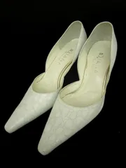 ダイアナ DIANA パンプス 型押し ポインテッドトゥ 23 グレー /☆o