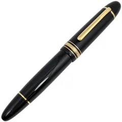 モンブラン MONTBLANC マイスターシュテュック 万年筆 文房具 筆記用具 GP レジン ゴールド ブラック レディース 【中古】