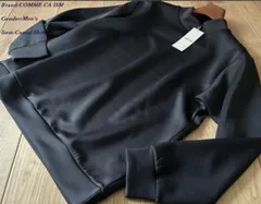 新品 COMME CA ISM コムサイズム モックネック ストレッチ 長袖Tシャツ 08チャコール Lサイズ 99CM50 定価3,900円