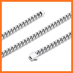 【新品】 [Bestyle] ネックレス チェーン メンズ ステンレス 金属アレルギー対応 喜平 ネックレス 幅5mm 長さ45cn~55cmアクセサリー 1