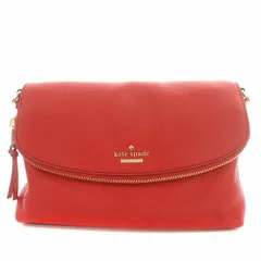 ケイトスペード KATE SPADE ショルダーバッグ 2WAY クラッチ 赤 レッド /☆G