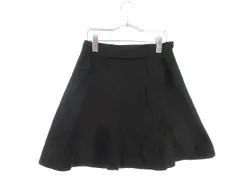 アナトリエ ANATELIER スカート ミニ フレア リボン フリル 2 黒 ブラック /tk