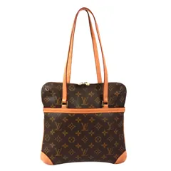 LOUIS VUITTON クーサンGM モノグラム モノグラム レザー×PVC ブラウン ショルダーバッグ ゴールド M51141