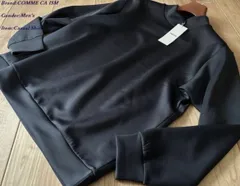新品 COMME CA ISM コムサイズム モックネック ストレッチ 長袖Tシャツ 08チャコール Mサイズ 99CM50 定価3,900円
