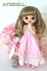 AYODOLL公式】ドール用ウィッグ 6-7インチ グロスブロンド L002 - メルカリ
