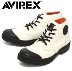 定価11000円 1回使用美品 AVIREX U.S.A. アビレックス AV3302 SCORPION スコーピオン ミッドカット スニーカー WHITExBLACKのサムネイル