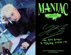 【中古】コレクションカード(男性) Stray Kids/Felix(フィリックス)/裏面黒・印刷サイン入り/「Stray Kids 2nd World Tour MANIAC in Seoul」ランダムフォトカード