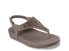 スケッチャーズ レディース シューズ サンダル Skechers Cali Arch Fit Meditation Hidden Gems Sandal Mocha モカ